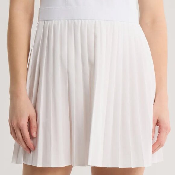 NEW Z by Zella Nordstrom Tiebreak Crossback Pleated Active Dress Large White $99 - Picture 6 of 9